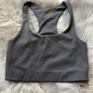 NWOT girlfriend collective Paloma sports bra S gray